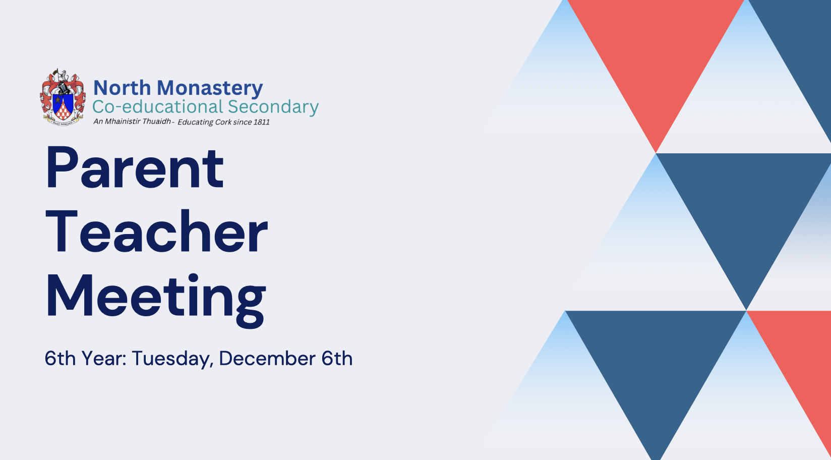 6th Year Parent Teacher Meeting - North Monastery Co-educational ...