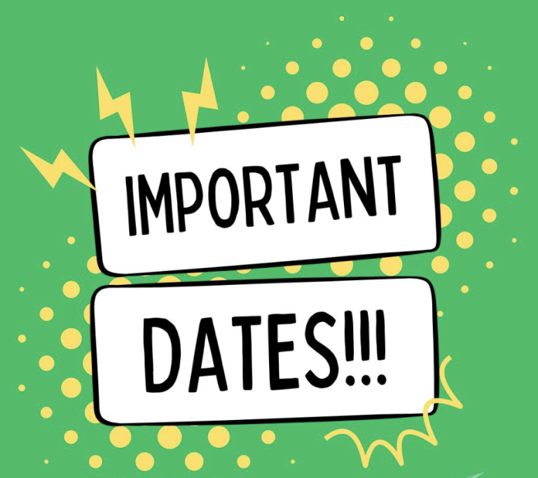 6th Year: Important Dates
